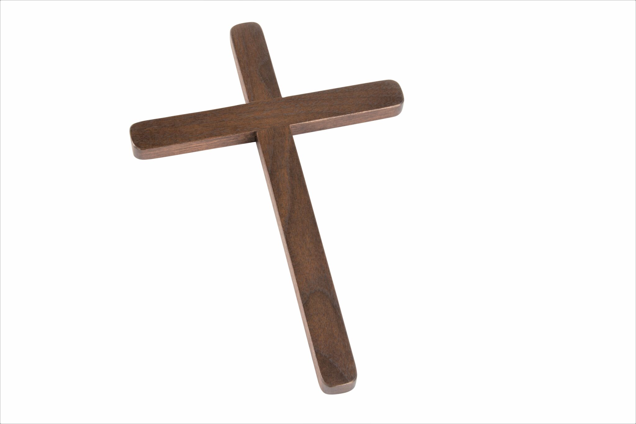 Keepsake Cross in Walnut Wood with Natural Finish Abbey Caskets